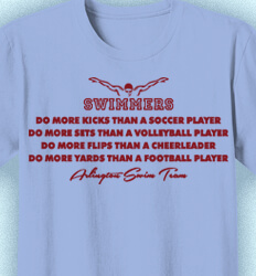 swim team shirt designs - Swimmers Do More - cool-931s1